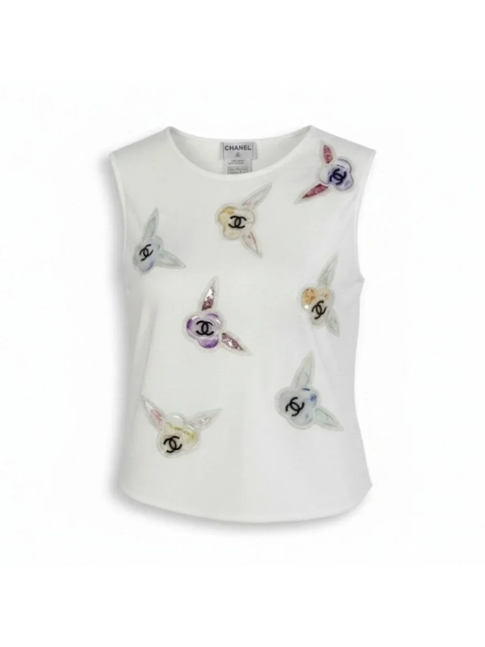 Chanel CC Logo Cotton Tank